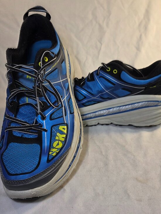 Hoka One One Shoes - Hoka One One Stinson 3 ATR Trail Running Shoes Blue and Black See Desc for Size